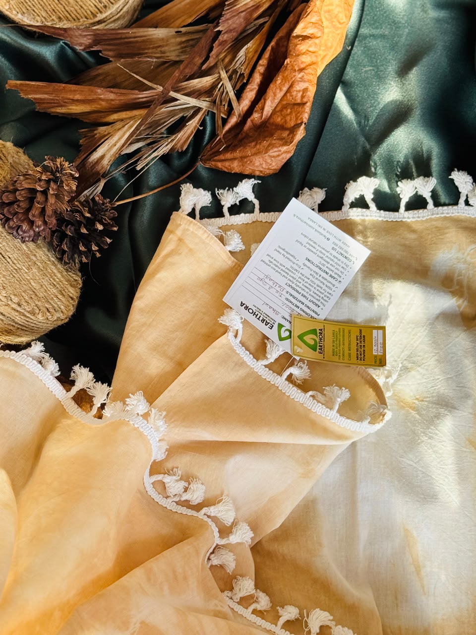 Earthora Pathagi Eco Tie & Dye Cotton Shawl