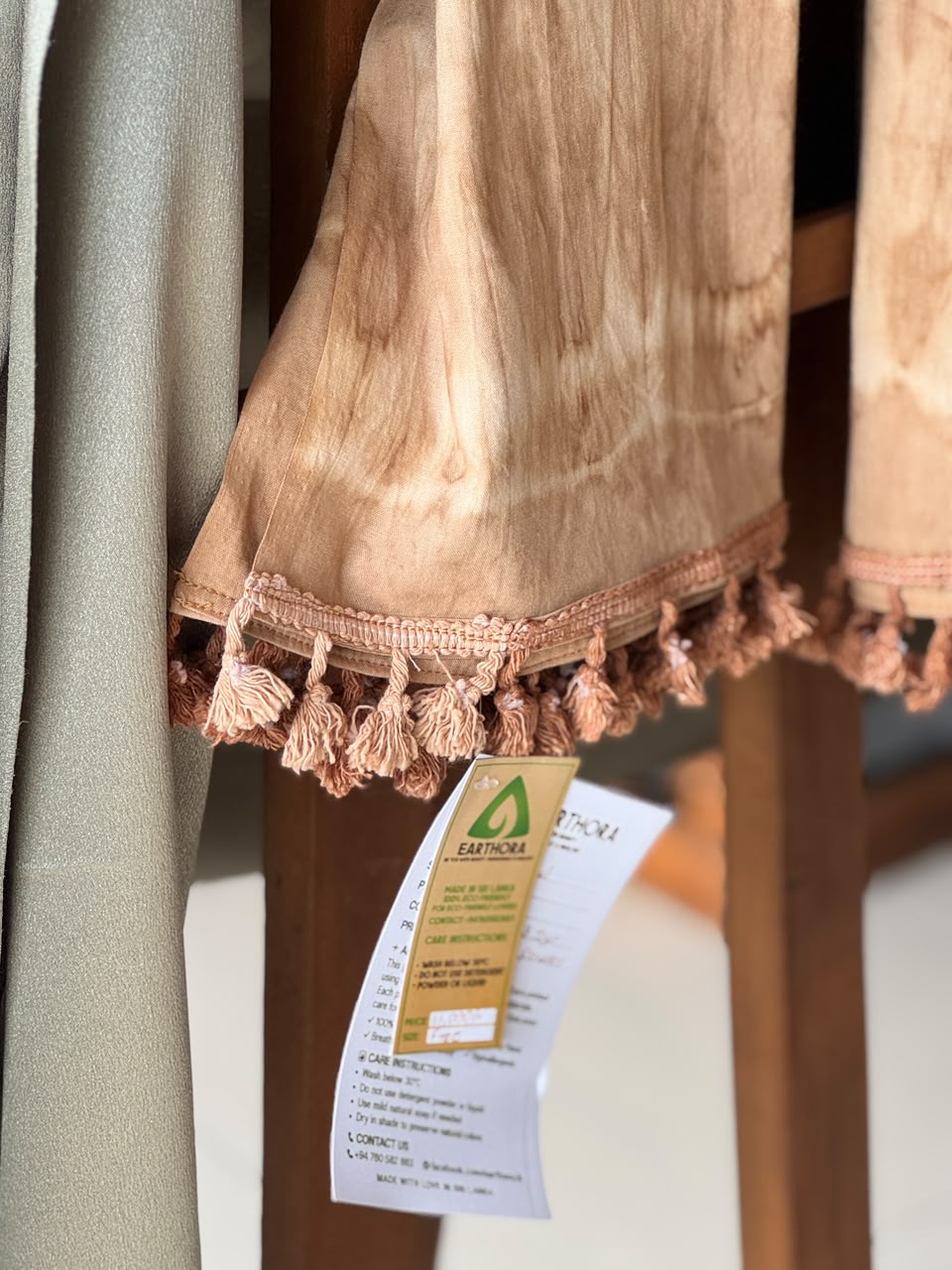 Tea Botanical Eco Tie & Dye Cotton Shawl