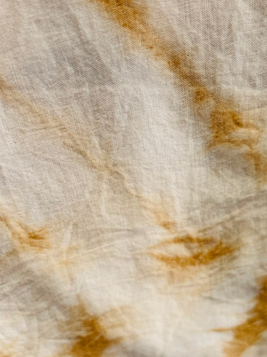 Earthora Handcrafted Eco Dying Tie & Dye Shawl (NEEM)