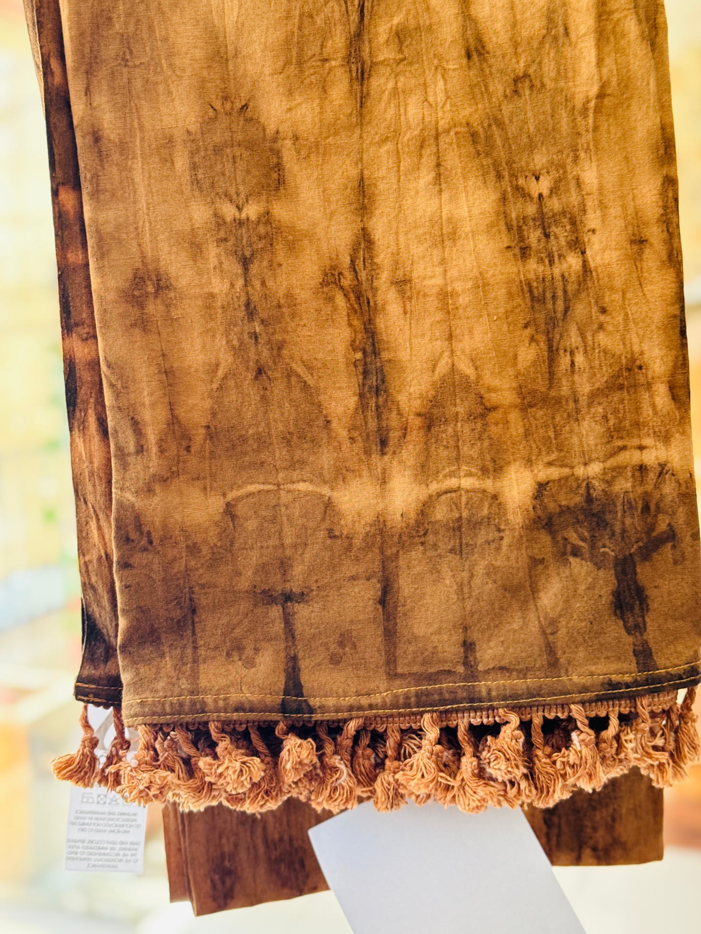 Terminalia Arjuna Handcrafted Eco Dying  Tie & Dye Shawl ( KUBUK )