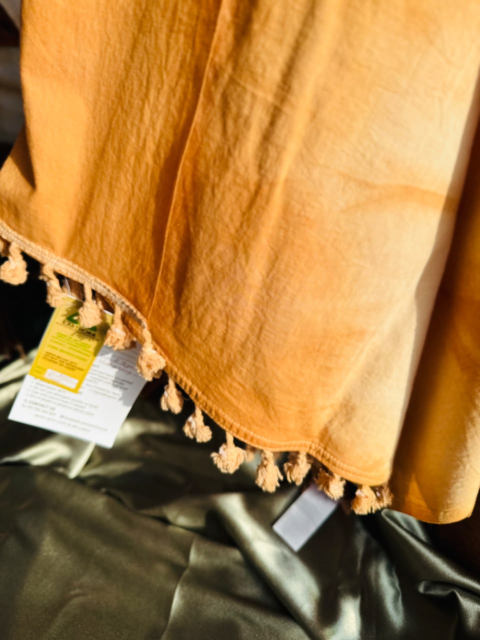 Earthora Mahogany Eco Tie & Dye Cotton Shawl