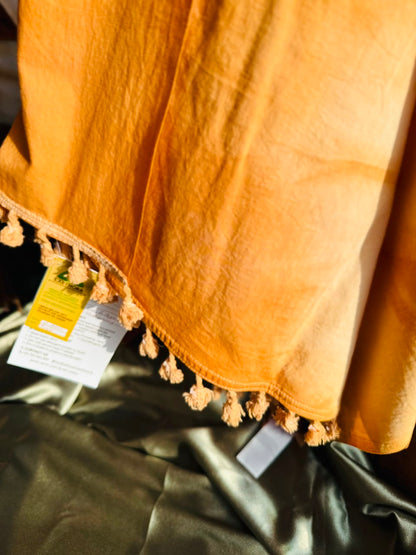 Earthora Mahogany Eco Tie & Dye Cotton Shawl
