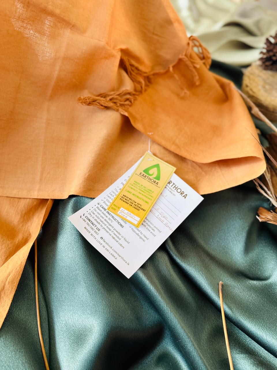 Earthora Neem Eco Tie & Dye Cotton Shawl