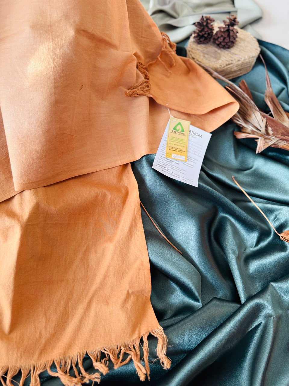 Earthora Neem Eco Tie & Dye Cotton Shawl