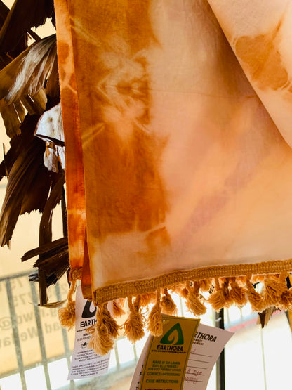 Earthora Mahogany Eco Tie & Dye Cotton Shawl
