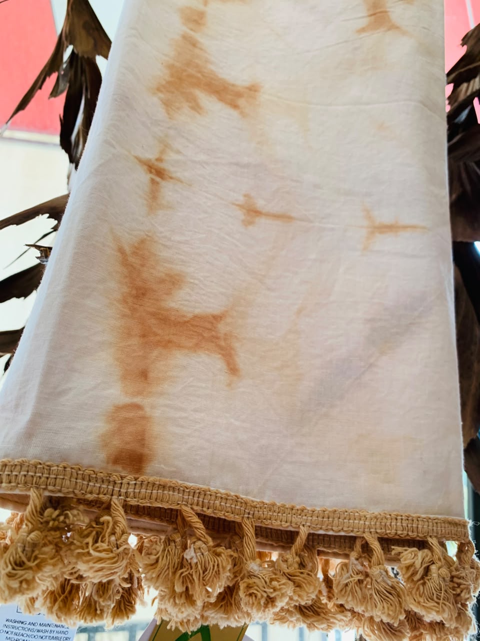 Earthora Mahogany Eco Tie & Dye Cotton Shawl