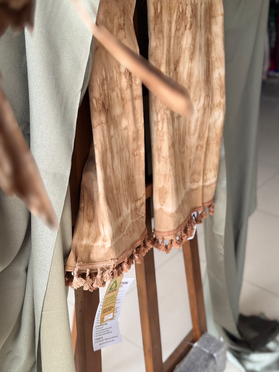 Tea Botanical Eco Tie & Dye Cotton Shawl