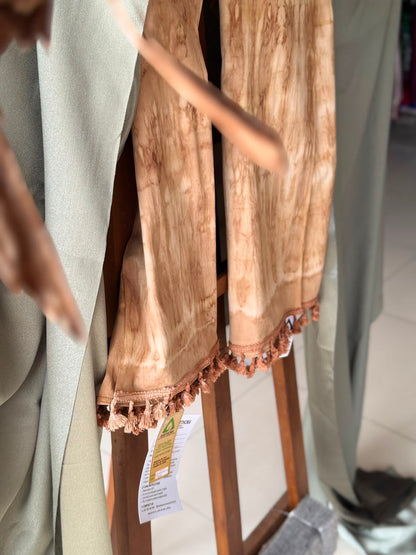 Tea Botanical Eco Tie & Dye Cotton Shawl